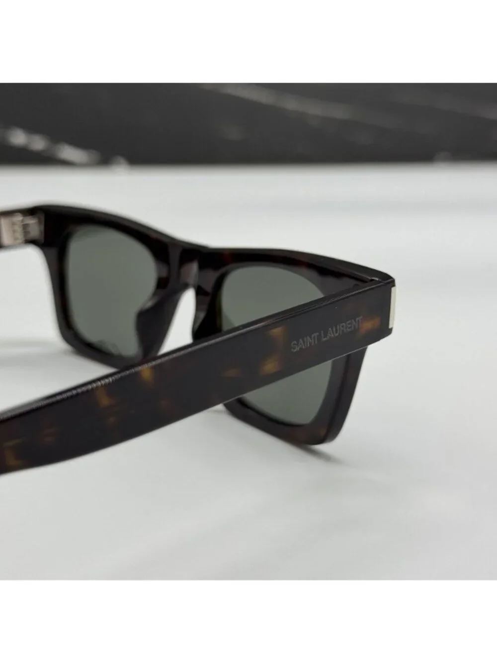 NWT Saint Laurent SL719 002 Havana Gray Unisex Sunglasses